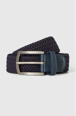 Stretch woven belt