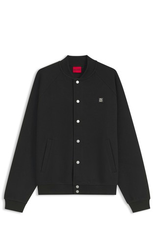 Oversized fit bomber jakna z logo našitkom