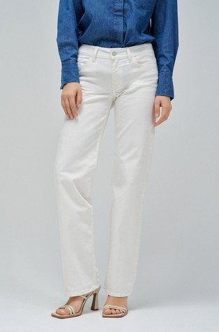 Low rise straight jeans