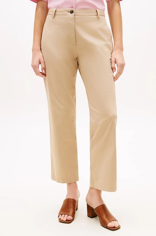 Slim fit chino hlače z ravnimi hlačnicami