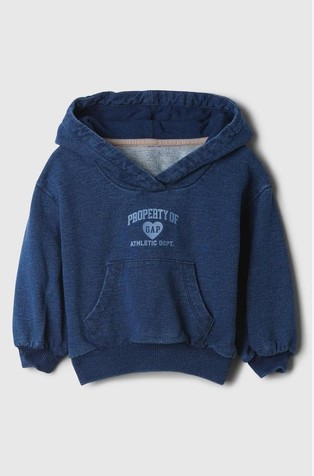 Gap logo pulover s kapuco za malčice