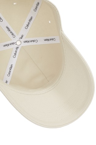 CALVIN KLEIN Cotton Logo Cap Cream 4