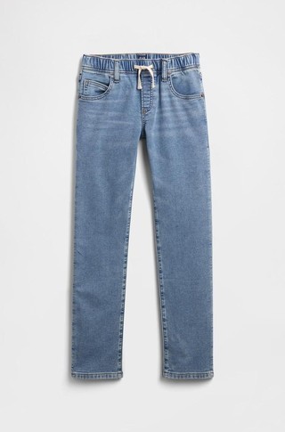Jeans hlače z elastičnim pasom za dečke