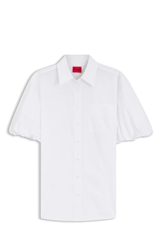 Relaxed-fit shirt in cotton poplin