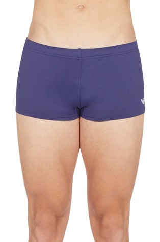 EMPORIO ARMANI Square leg swimsuit with embroidered eagle Dark Blue 5