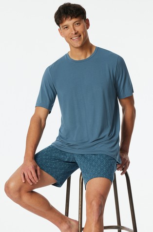 SCHIESSER Long Life Soft - short pyjamas Blue 4