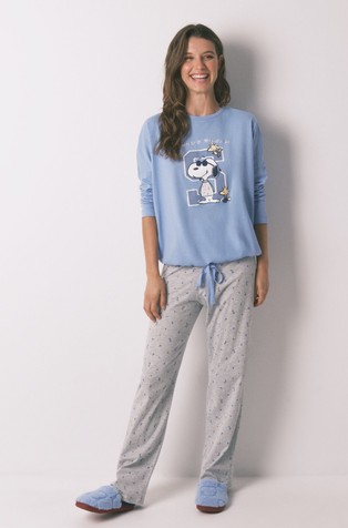 Snoopy long cotton pyjamas