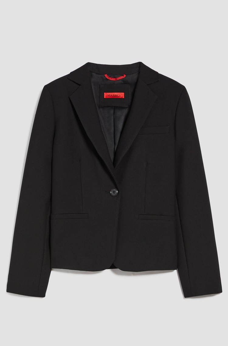 MAX&amp;CO Slim fit suknjič z enorednim zapenjanjem Črna - Black 