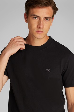 CALVIN KLEIN Monogram majica s kratkimi rokavi Črna - Black 4