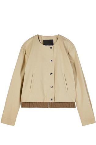 Platnena jakna z raztegljivim vstavkom iz najlona