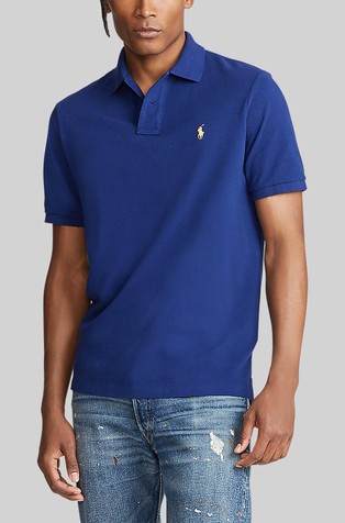 Custom slim fit bombažna polo majica