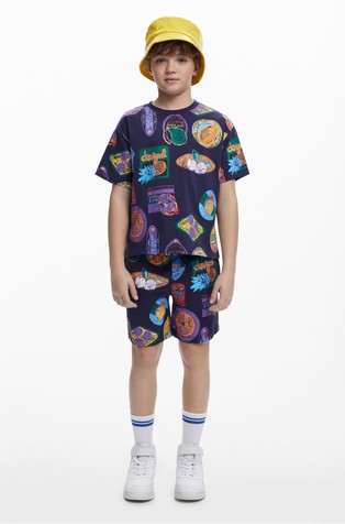 DESIGUAL Short-sleeve printed T-shirt Multi 2