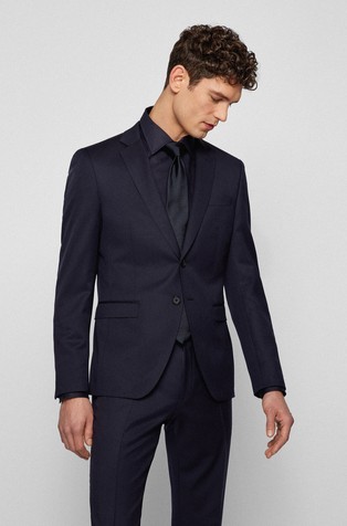 Extra slim fit suknjič iz deviške volne
