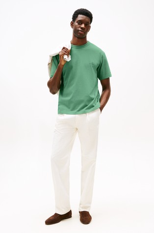 TOMMY HILFIGER Logo Relaxed Fit T-Shirt Green 3