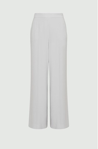 Wide leg satin trousers