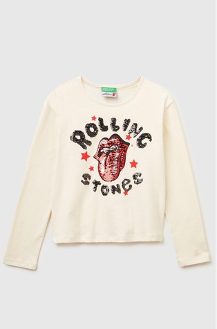 The Rolling Stones majica z dolgimi rokavi in bleščicami