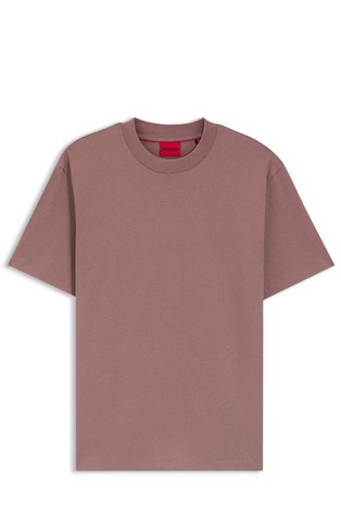 Relaxed fit bombažna logo majica s kratkimi rokavi