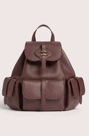 Mavery Pocket Leather Backpack