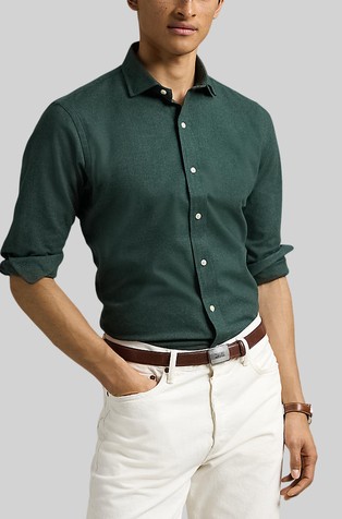 Custom Fit Performance Cotton-blend Shirt