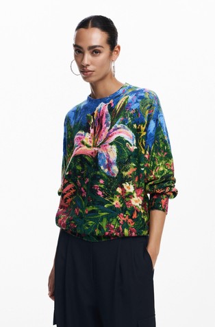 Thick orchid sweater
