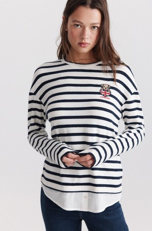England two-fabric T-shirt
