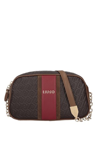 Crossbody Bag with Logo Pattern