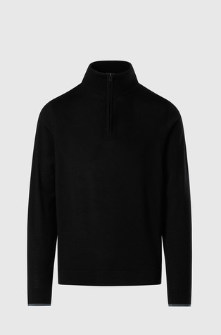 Merino wool half-zip sweater