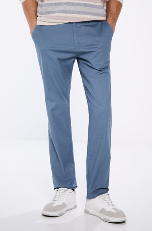 Slim fit chino hlače z mikro vzorcem