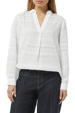 Blouse with textured pattern