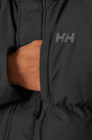 HELLY HANSEN Alby daljša prešita bunda s kapuco Črna - Black 4