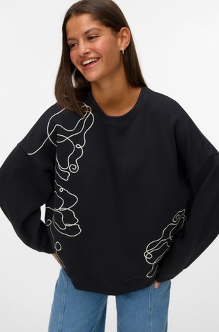 VMIVALO pulover s potiskom