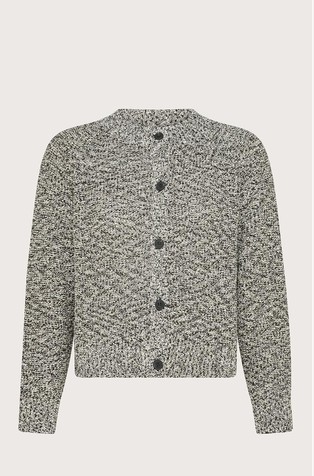Knitted cardigan in cotton-blend