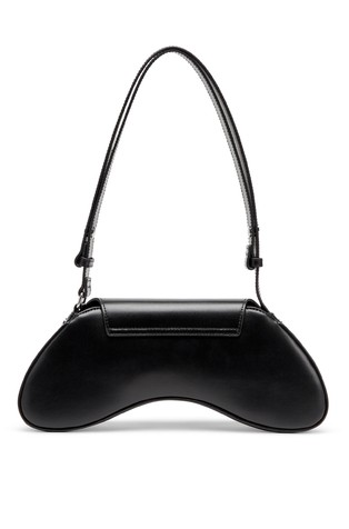DIESEL Play crossbody bag in semi gloss leather Black 3