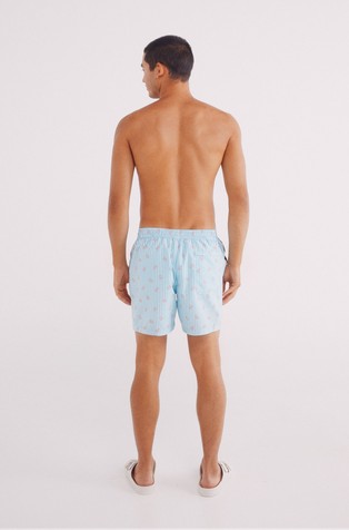 SPRINGFIELD Črtaste kopalke z motivi rakov Modra - Blue / White 2