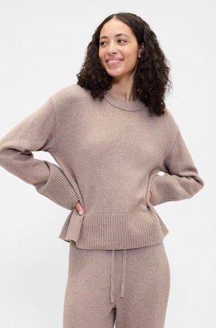 CashSoft ženski pleten pulover iz bombažne mešanice