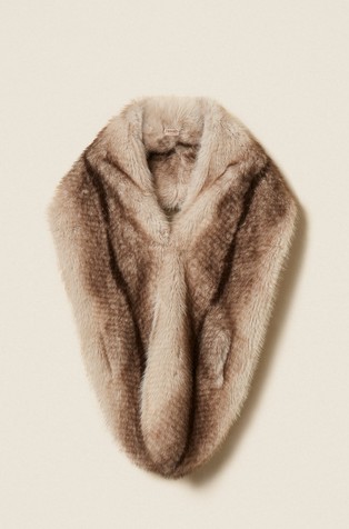 Faux-fur scarf