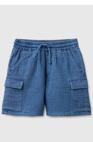 Cargo kratke hlače z zmečkanim videzom