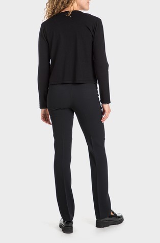 PUNT ROMA Knitted jumper in viscose blend with sequin details Black 4