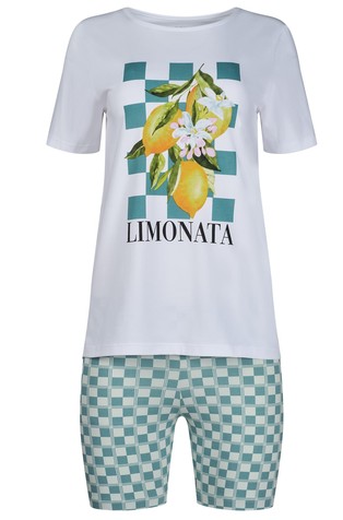 Night In Skiny 03 pižama s kratkimi rokavi