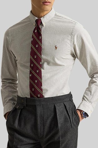 Custom fit Striped Oxford Shirt