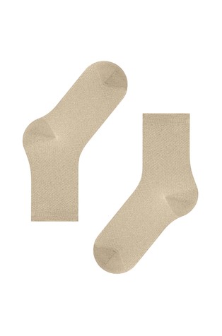 FALKE Elegant Women Socks With Shimmering Effect Beige 4