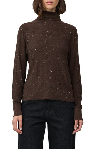Turtleneck sweater with sequins