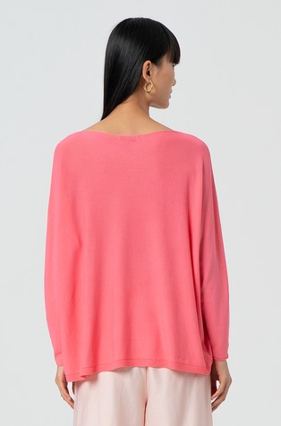 FRACOMINA Knitted sweater in viscose-blend Pink 3