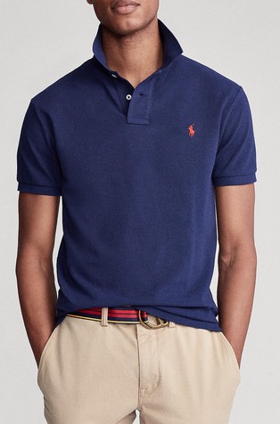 Slim fit polo majica s kratkimi rokavi