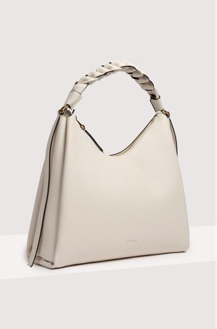 COCCINELLE Boheme shoulder bag Blanco / Skin 2
