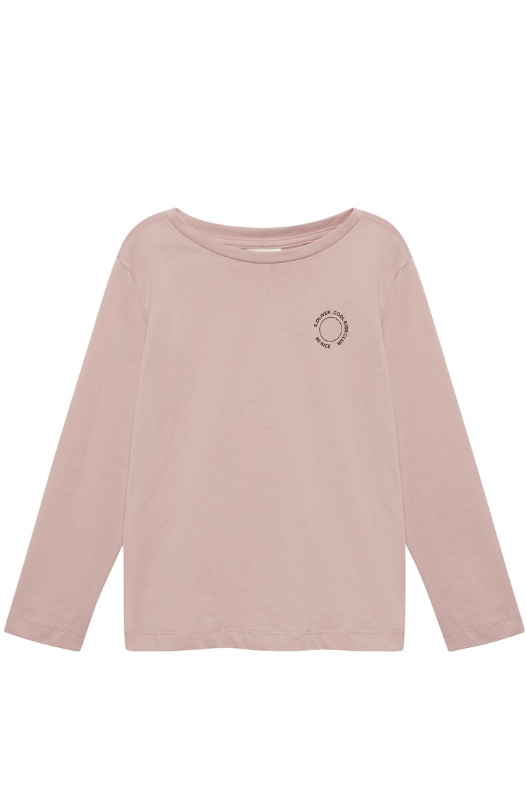 S.OLIVER Majica z majhnim potiskom Roza - Pink 