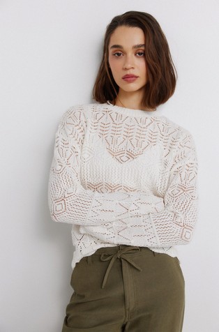 Pointelle jumper