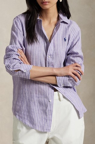 Classic fit Striped Linen Shirt