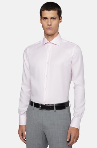 Slim Fit Dobby Cotton Shirt