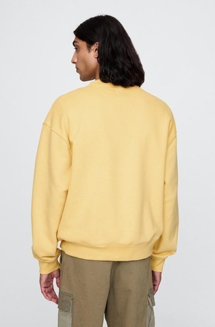 GAP Gap logo moški pulover Rumena - French Almond 2